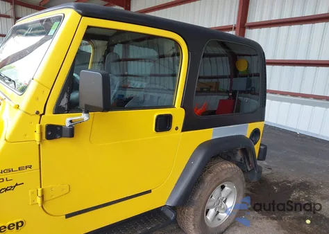 2001 Jeep Wrangler Sport из США, поврежденный, VIN 1J4FA49S81P370778
